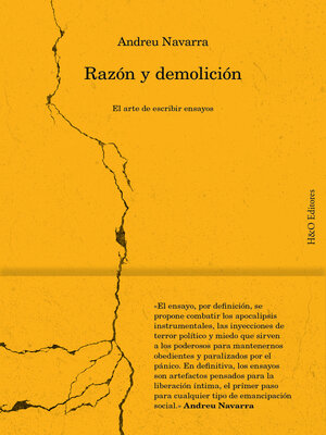 cover image of Razón y demolición